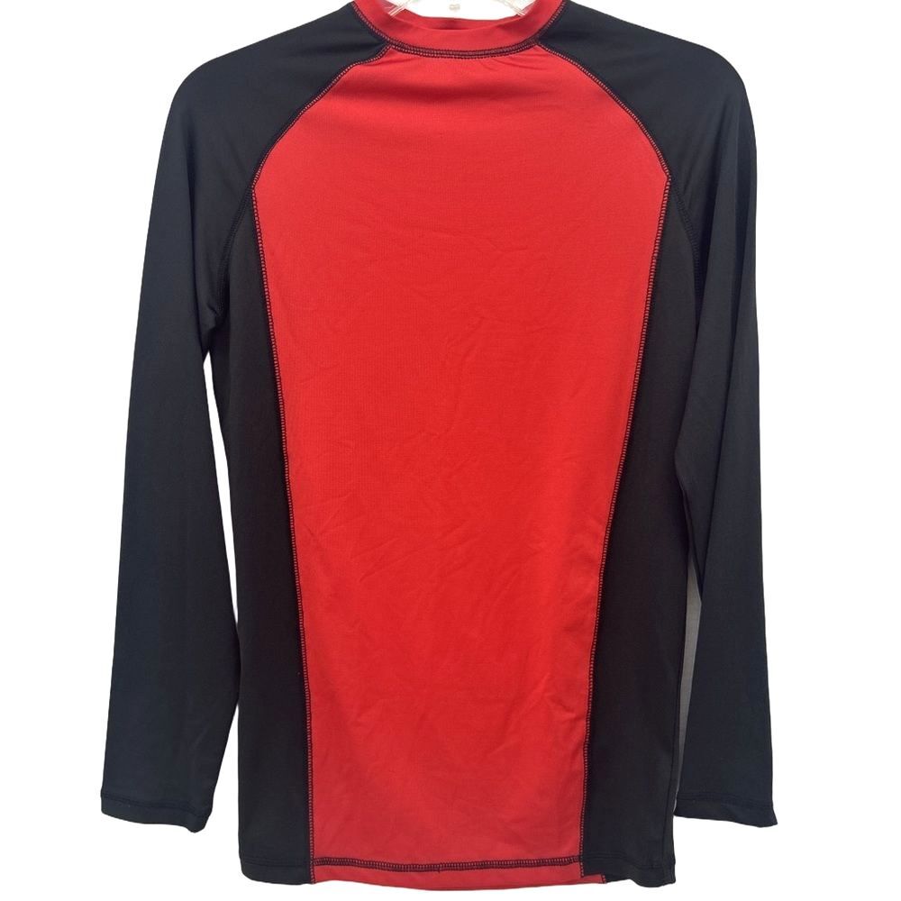 Spicy Tuna Men's Red and Black Rash Guard